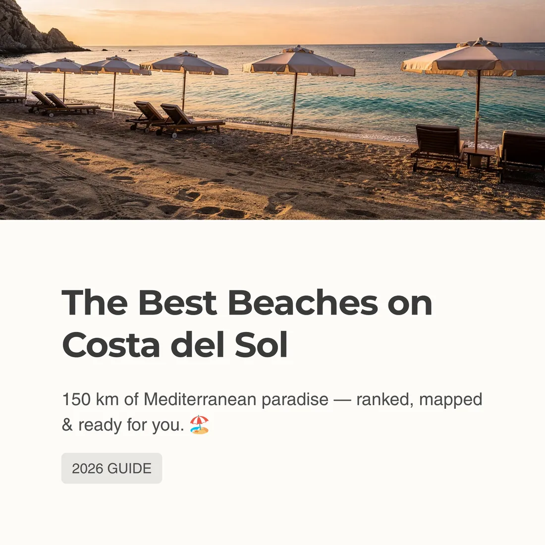Best Beaches Costa del Sol