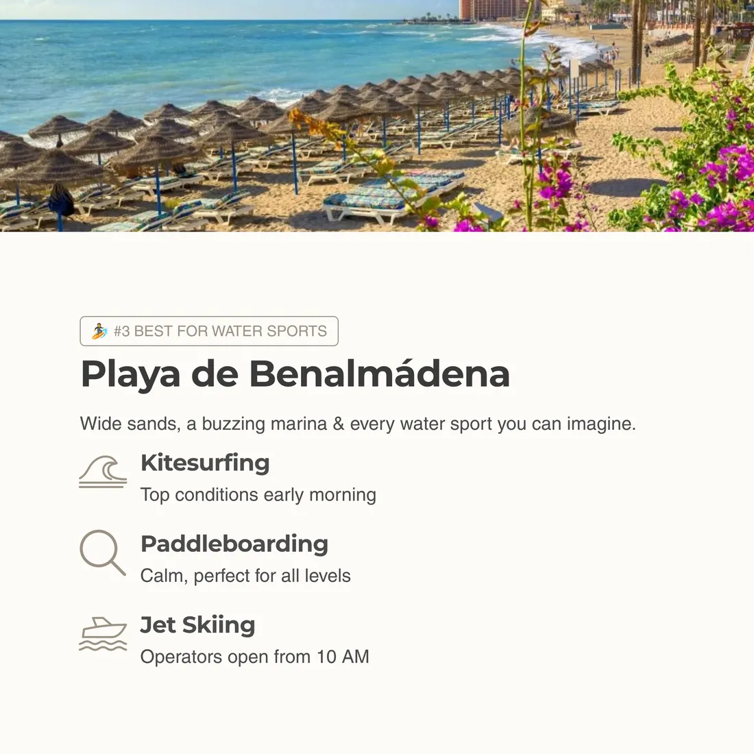 Playa de Benalmádena — #3 Best for Water Sports