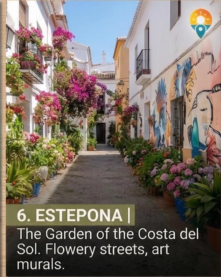 Estepona Old Town streets and marina