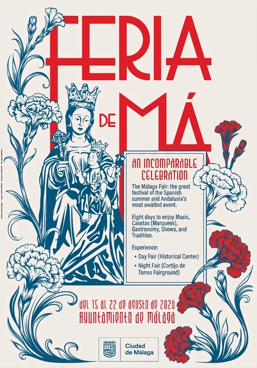 Feria de Málaga 2026 official poster